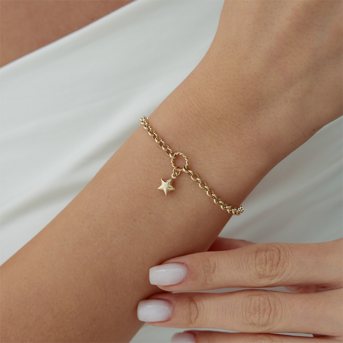 Star Circle Bileklik - Mazal