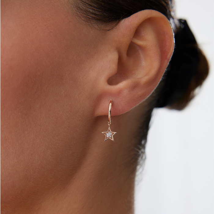Star Halka Sallantılı Küpe - 1