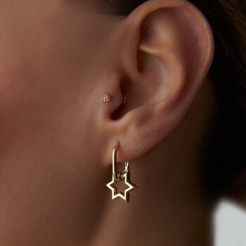 Star Sallantılı Ataç Küpe - Arax (1)