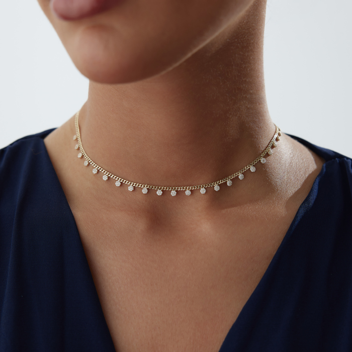 Stone Flood Chooker Kolye - MİST