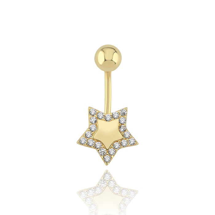 Stone Yıldız Göbek Piercing - Özçelik