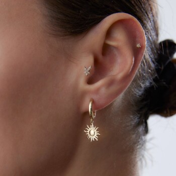 Sun Rise Sallantılı Küpe - Rayna (1)