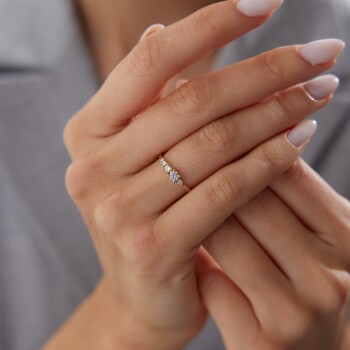 Süzme Taşlı Yüzük - Rayna (1)