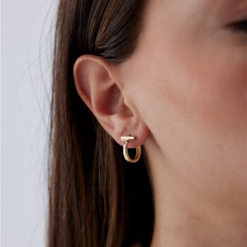 T Yuvarlak Küpe - Durin