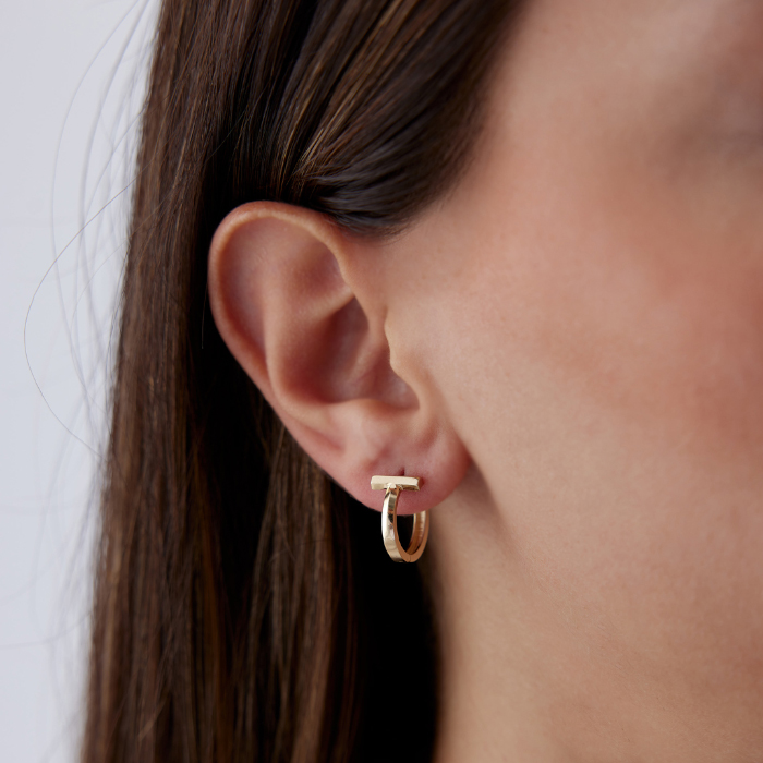 T Yuvarlak Küpe - Durin