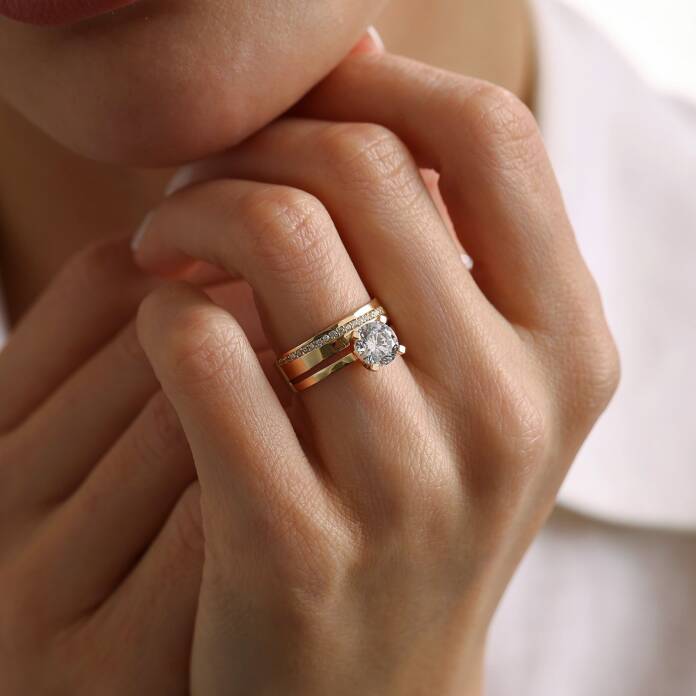 Tamtur Alyanslı Tektaş Yüzük - 2