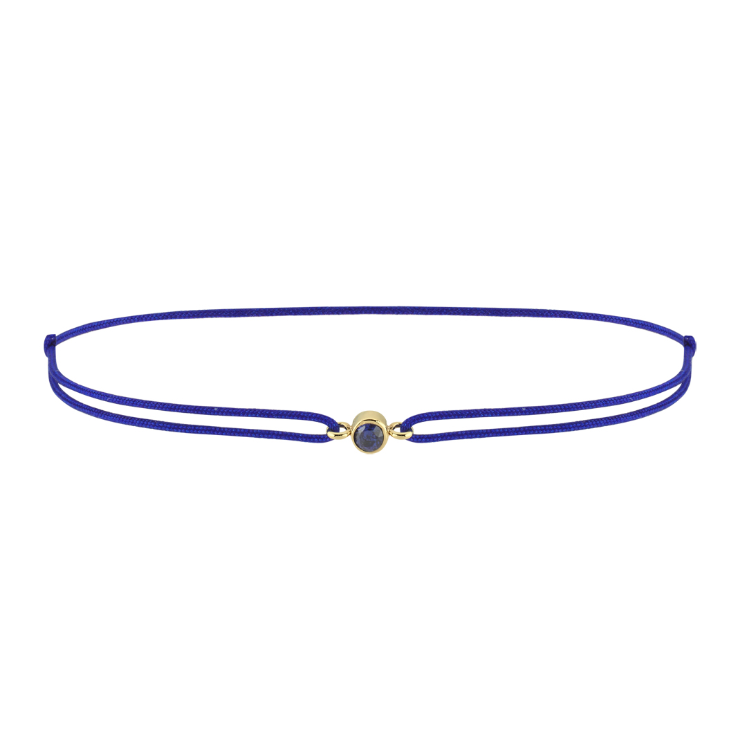 Tanzanite Doğum Taşı İpli Bileklik - 1