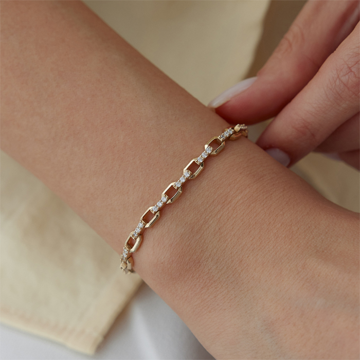 Taş Bağlantılı Ataç Bileklik - Rayna (1)