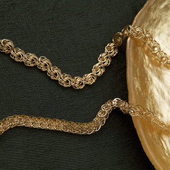 Tasarım Örgü Altın Bileklik - 3