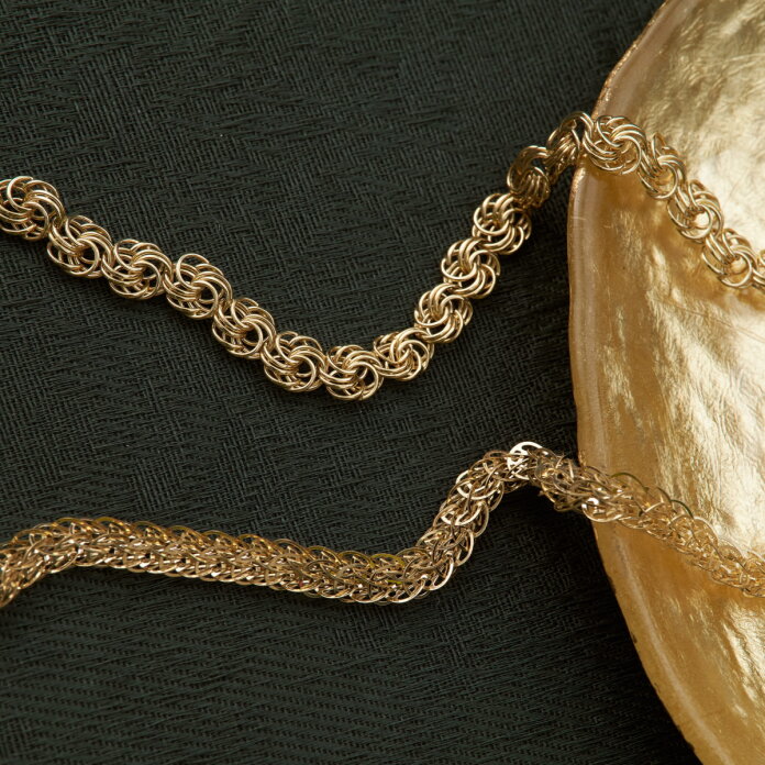 Tasarım Örgü Altın Bileklik - 3