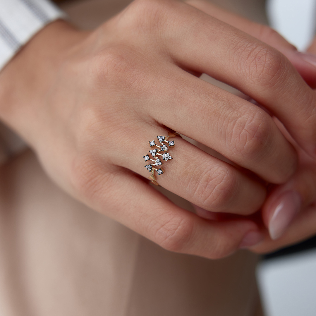 Taşlı Arrow Yüzük - 1