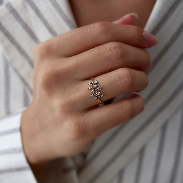 Taşlı Arrow Yüzük - 2