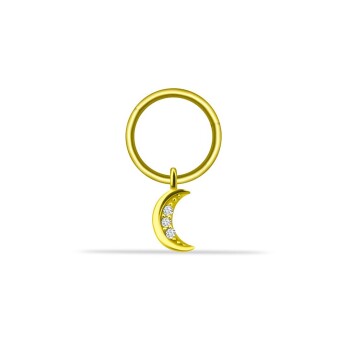 Taşlı Ay Sallantılı Helix - Dianora