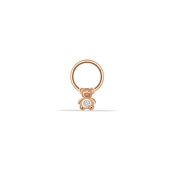 Taşlı Ayıcık Motifli Helix Piercing - Dianora
