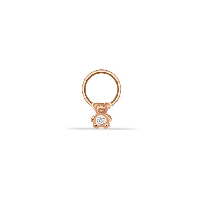 Taşlı Ayıcık Motifli Helix Piercing - 1