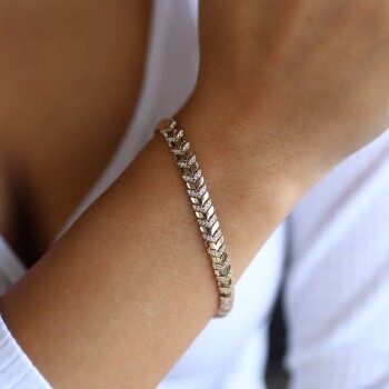 Taşlı Balıksırtı Bileklik - Konyalı Halil