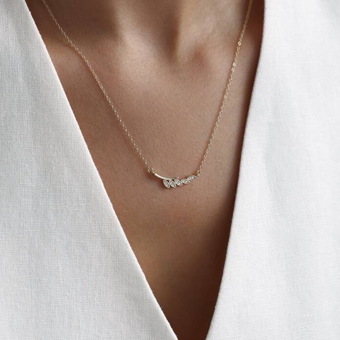 Taşlı Branch Kolye - 1