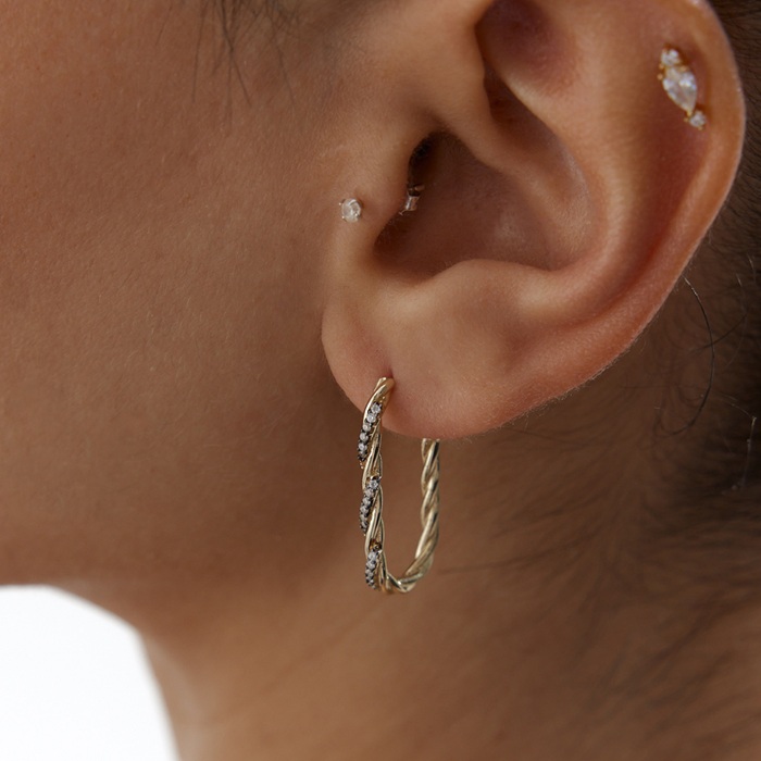 Taşlı Burgu Ataç Küpe - Alen (1)