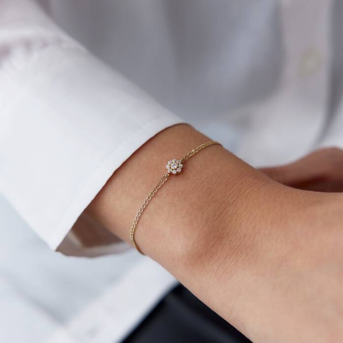 Taşlı Çiçek Bileklik - 2