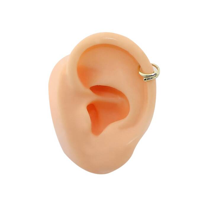 Taşlı Çivi Motifli Helix Piercing - 2