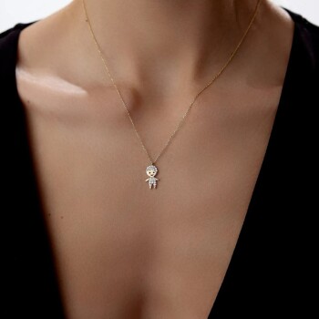 Taşlı Çocuk Kolye - Rayna