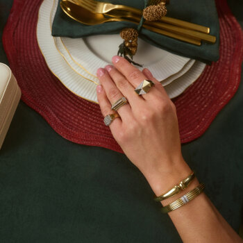 Taşlı Corvette Altın Yüzük - 3