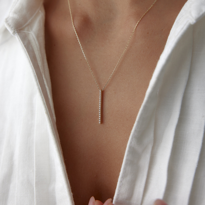 Taşlı Çubuk Kolye - Alen (1)