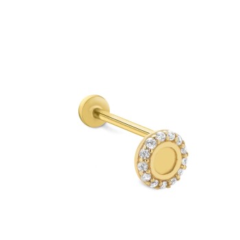 Taşlı Daire Tragus Piercing - Alen