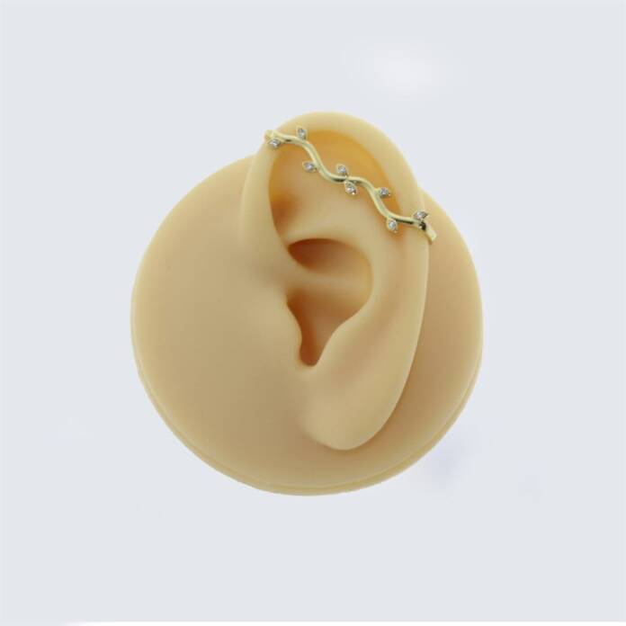 Taşlı Dal Indüstrial Earcuff - 2