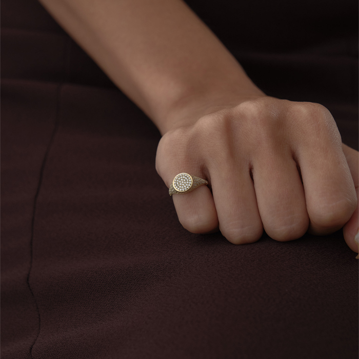 Taşlı Damga Yüzük - MİST (1)