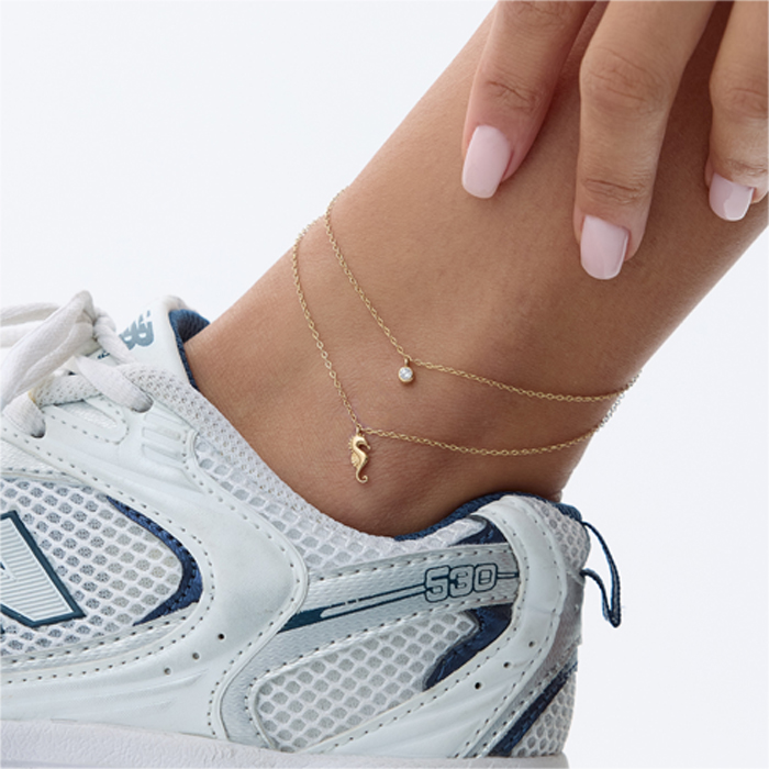 Taşlı Denizatı Halhal - Rayna (1)