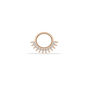 Taşlı Diken Motifli Helix Piercing - Dianora