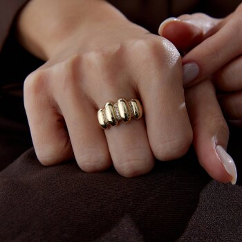 Taşlı Dilim Yüzük - Rayna