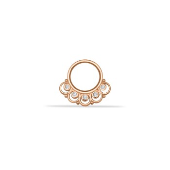 Taşlı Ear Helix Piercing - 1