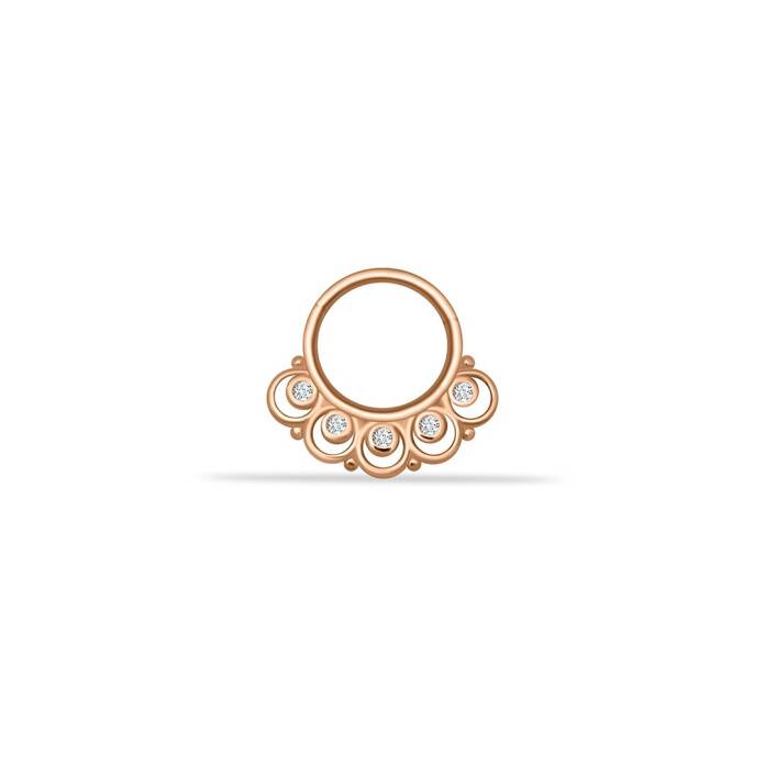 Taşlı Ear Helix Piercing - 1