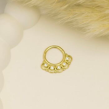 Taşlı Ear Helix Piercing - 2