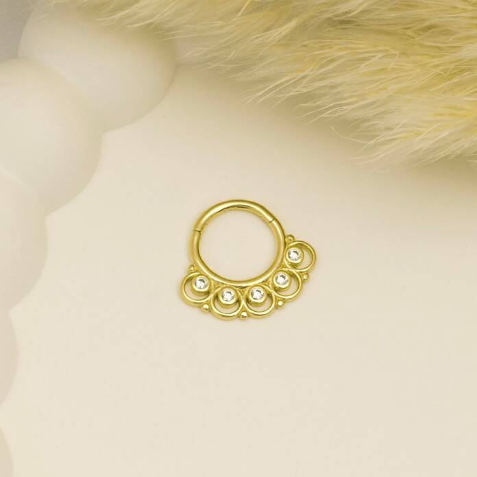 Taşlı Ear Helix Piercing - 2