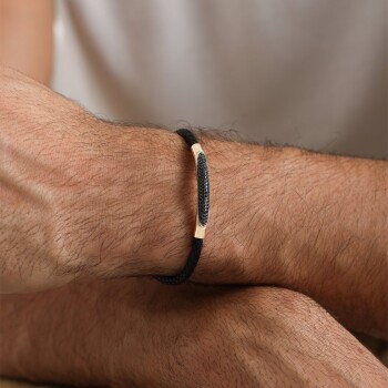 Taşlı Erkek Bileklik - Koçak