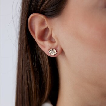 Taşlı Göz Küpe - Rayna (1)