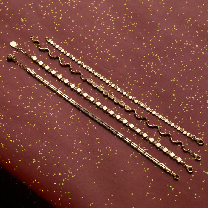 Taşlı Hailey Altın Bileklik - 2