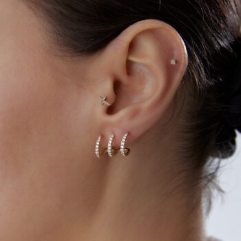 Taşlı Harrow Küpe - Koçak