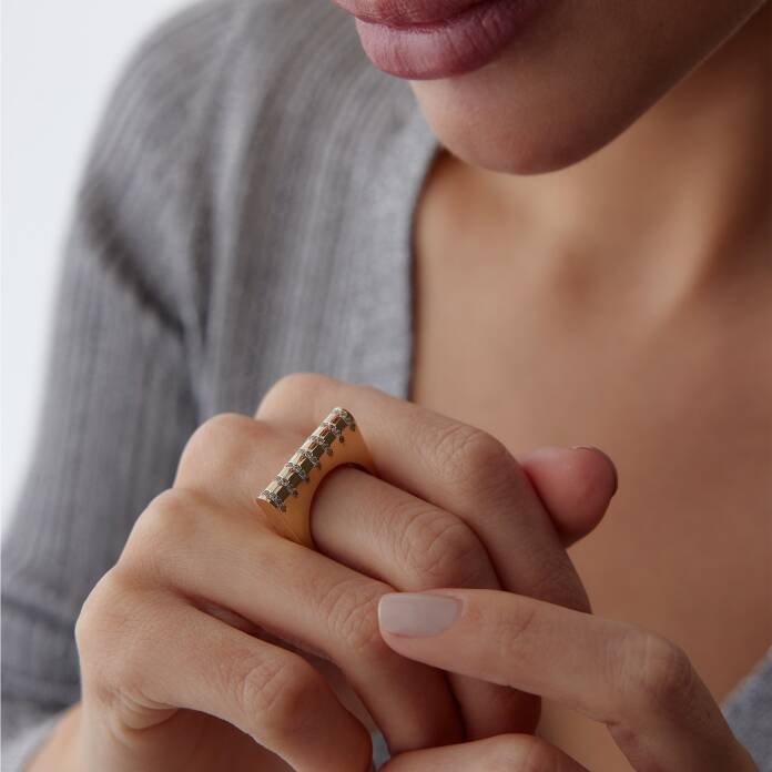 Taşlı Hat Yüzük - 2