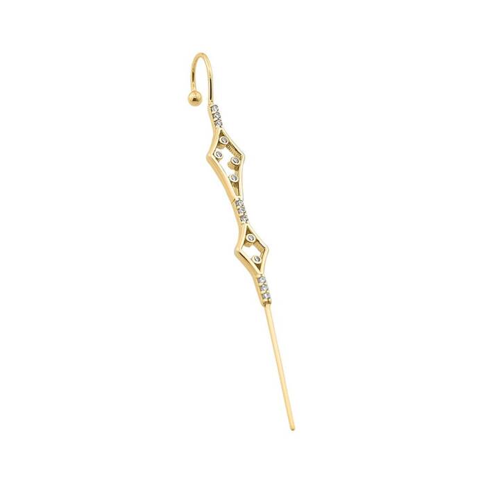 Taşlı Hook Baston Küpe - 1