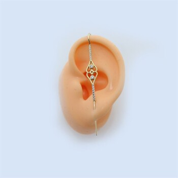 Taşlı Hook Baston Küpe - Dianora (1)