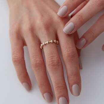 Taşlı İkiz Yüzük - Rayna (1)