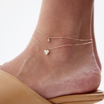 Taşlı İnci Halhal - 1