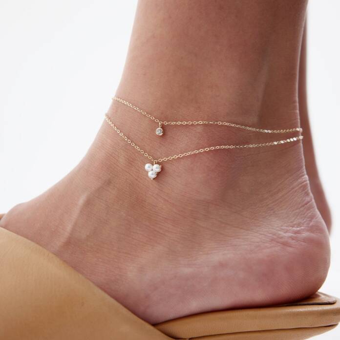 Taşlı İnci Halhal - 1