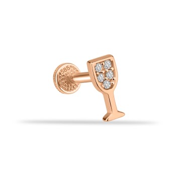 Taşlı Kadeh Minimal Tragus Piercing - Dianora