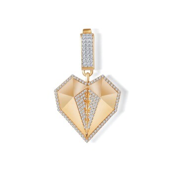 Taşlı Kalp Charm - Ema