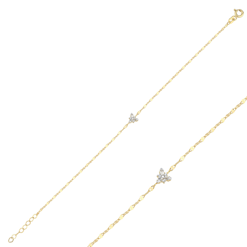 Taşlı Kelebek Bumerang Bileklik - Gökhan Bera